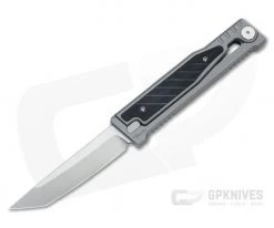 Reate EXO Exoskeleton Design Tanto Point Elmax Black G10 Manual OTF Knife
