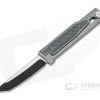 Reate EXO Exoskeleton Design Tanto Point PVD Elmax Black Micarta Manual OTF Knife