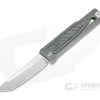 Reate EXO Exoskeleton Design Tanto Point Elmax Black Micarta Manual OTF Knife