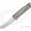 Reate EXO Exoskeleton Design Tanto Point Elmax Green Micarta Manual OTF Knife