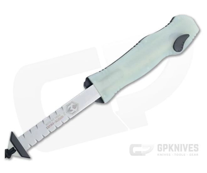 Heretic Hydra Tanto Two-Tone Black Elmax Jade G10 Top Single Action OTF Automatic Knife H006-10A-JADE - Image 4