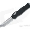 Heretic Knives Hydra Tanto Stonewashed S35VN Black Single Action OTF Automatic H006-2A