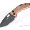Heretic Knives Medusa Raw Copper DLC S35VN Tanto OTS Automatic Knife H011-6A-COPPER-01
