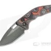 Heretic Knives Medusa Tanto Battle Worn DLC Elmax Orange Camo Carbon Fiber Automatic Knife H011-6A-ORCF
