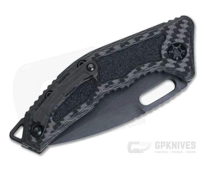 Heretic Knives Medusa Tanto OTS Automatic Serrated Black DLC S35VN Carbon Fiber H011-6B-CF - Image 2