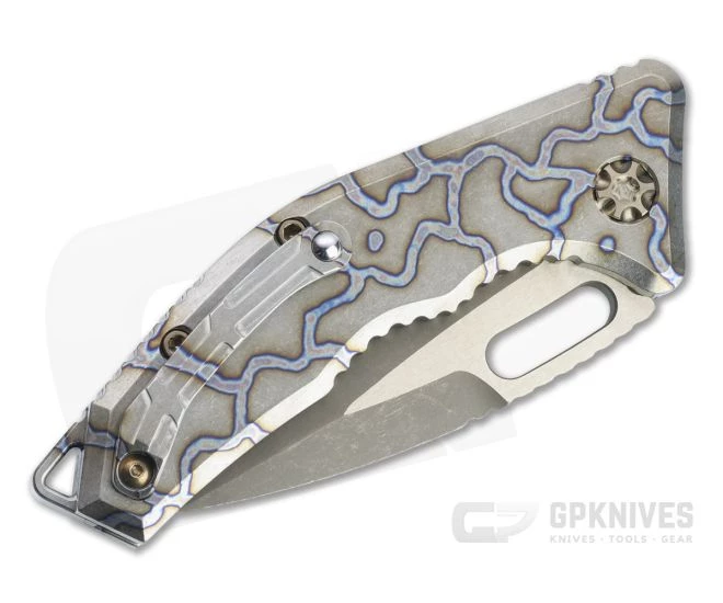Heretic Knives Medusa Tanto Battle Worn Bronze Elmax Flamed Titanium Automatic Knife H011-7A-FTI - Image 2