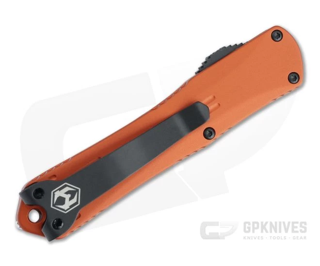 Heretic Knives Manticore-S Tanto Two-Tone Black Elmax Orange OTF Automatic H023-10A-ORANGE - Image 2