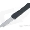 Heretic Knives Manticore-S Tanto Battleworn Elmax Black OTF Automatic H023-5A