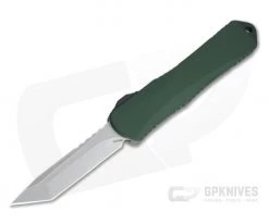 Heretic Knives Manticore-E Tanto Stonewashed S35VN Green EDC OTF Automatic H027-2A-GRN
