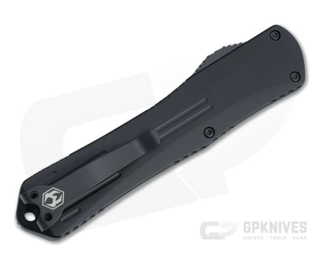 Heretic Knives Manticore-X Tanto Two-Tone Black Cerakote Elmax Tactical OTF Automatic H031-10A-T - Image 2