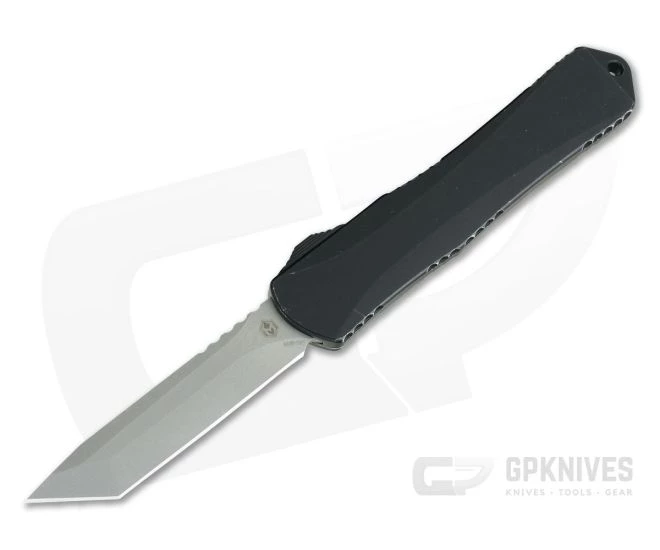 Heretic Knives Manticore-X Tanto Battleworn S35VN Battleworn Black OTF Automatic H031-5A-BATTLE