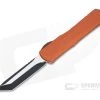Heretic Knives Manticore-X Tanto Battleworn Black Elmax Orange OTF Automatic H031-8A-ORG