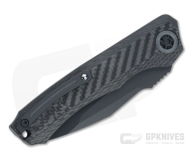 Heretic Knives Wraith Auto Tanto Black Elmax Jade G10 Bolster Carbon Fiber Automatic H100-4A-JADE - Image 2