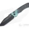 Heretic Knives Wraith Auto Limited Emerald G10 Bolster Two-Tone DLC Tanto Unidirectional Carbon Fiber Automatic 008