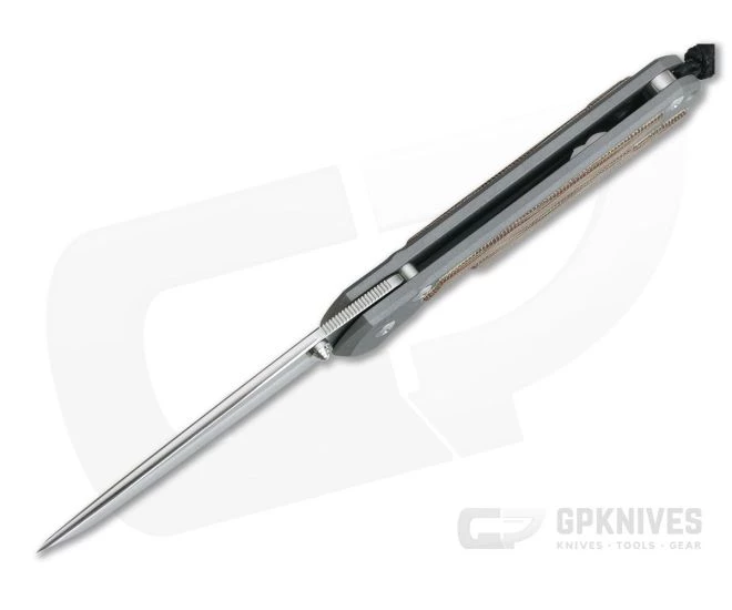 Chris Reeve Large Sebenza 21 Tanto Natural Canvas Micarta Inlays - Image 3