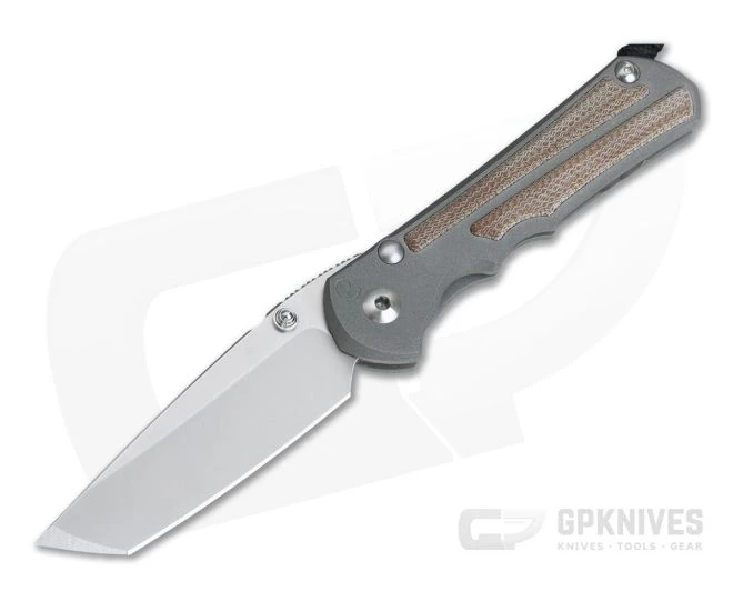 Chris Reeve Large Inkosi S45VN Tanto Blade Natural Micarta Inlays
