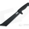 SOG SOGfari 10" Tanto Machete Black Stainless Steel Saw Back Fixed Blade MC04-N