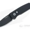 Protech Runt 5 Reverse Tanto Black DLC 20CV Smooth Black Aluminum Automatic R5203