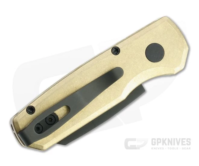 Protech Runt 5 LTD Reverse Tanto Black DLC 20CV Bronze Aluminum Automatic R5212 - Image 2