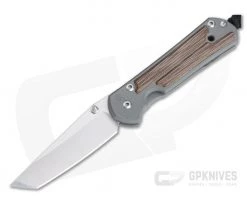 Chris Reeve Small Sebenza 21 Tanto Natural Canvas Micarta Inlays