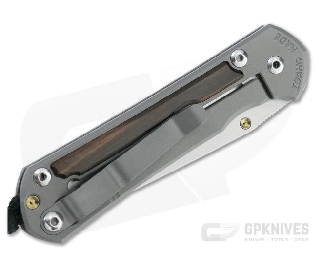 Chris Reeve Small Sebenza 31 Tanto Stonewashed Magnacut Macassar Ebony Titanium Folder 001 - Image 2