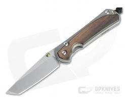 Chris Reeve Small Sebenza 31 Tanto Stonewashed Magnacut Macassar Ebony Titanium Folder 004