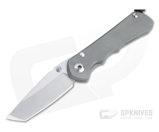 Chris Reeve Small Inkosi Tanto S45VN Silver Lugs Titanium Folder