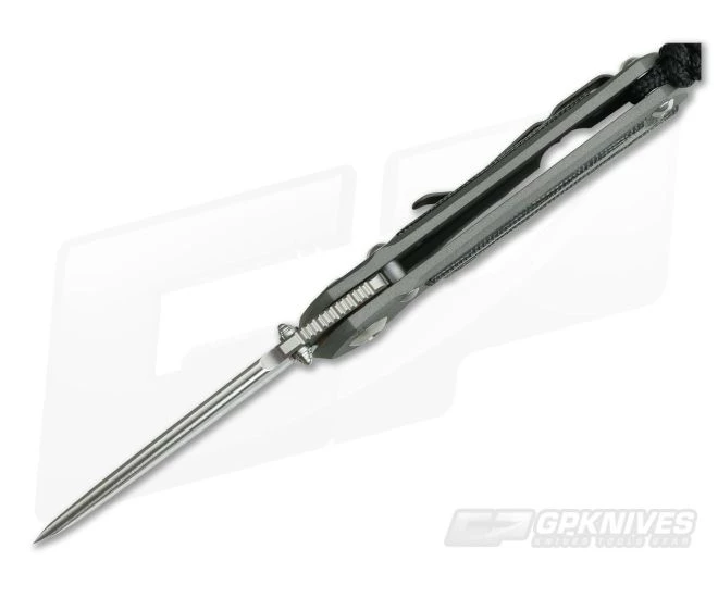 Chris Reeve Small Inkosi Tanto Black Canvas Micarta Inlay - Image 3