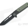 WE Knives Arsenal Ostap Hel Black Stonewashed 20CV OD Green G10 Frame Lock Flipper WE20073-2